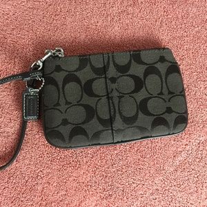 Brown Coach Wristlet